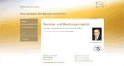 Desktop Screenshot of blauburg-consulting.de