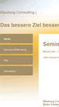 Mobile Screenshot of blauburg-consulting.de
