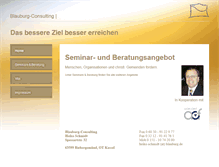 Tablet Screenshot of blauburg-consulting.de